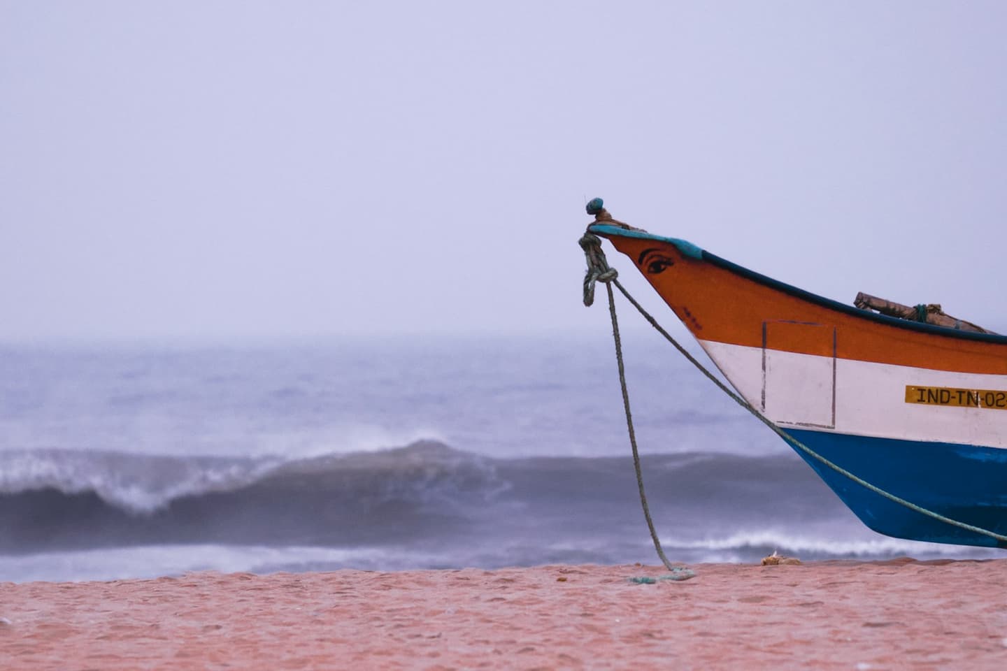 Surfing in the ocean