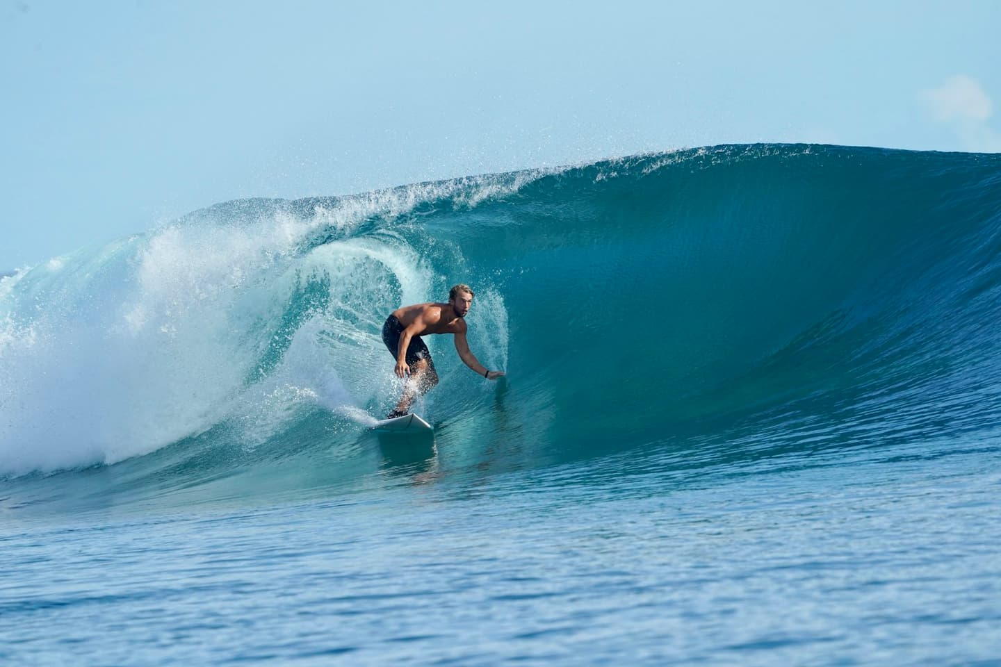 Surfing scene