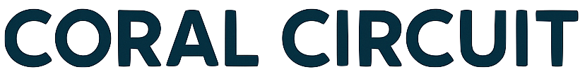 Coral Circuit Text Logo